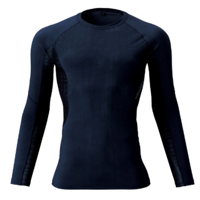 長袖コンプレッション 79115　ネイビー　M