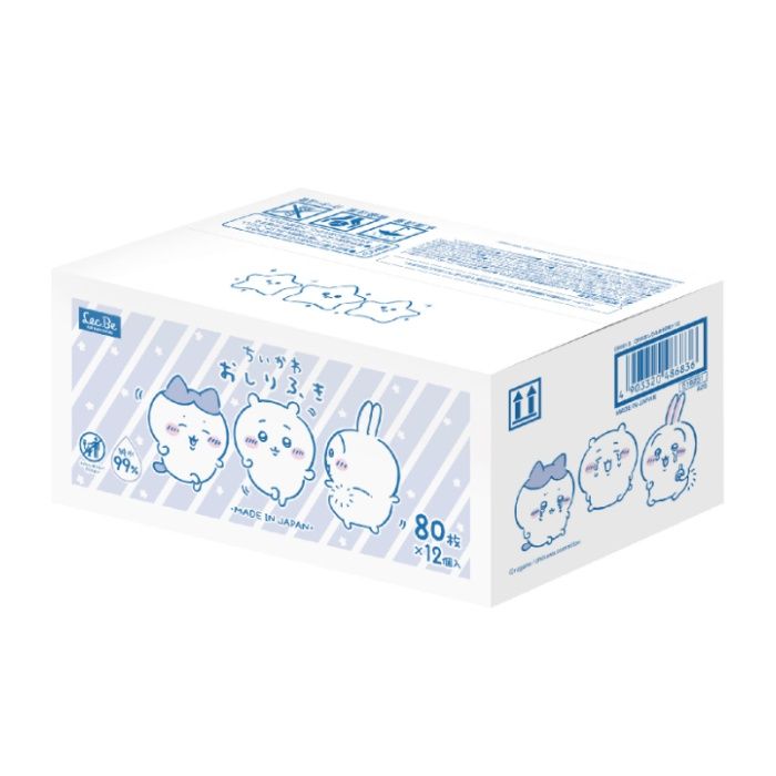 レック ちいかわ おしりふき 純水99% 80枚×12個