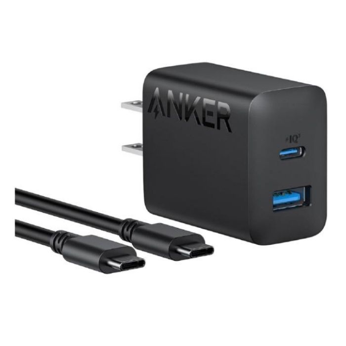 ANKER 充電器　Anker Charger (20W, 2-Port) with USB-C & USB-C ケーブル　ブラック B2348N11