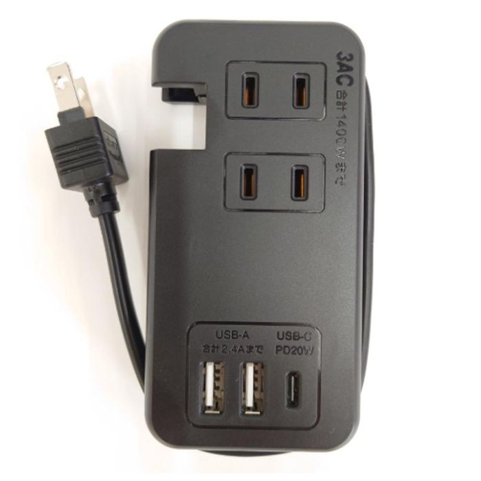 スターライト モバイルUSBタップ SK-3AC3USBPDBAの説明画像2