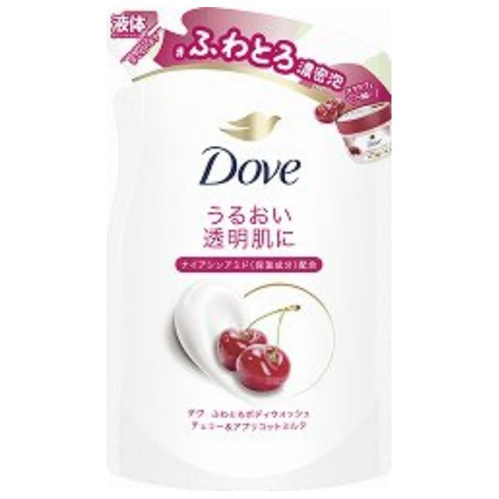 ユニリーバ Dove(ダヴ) ふわとろボディウォッシュ チェリー&アプリコットミルク ボディウォッシュ 詰替え用 340g