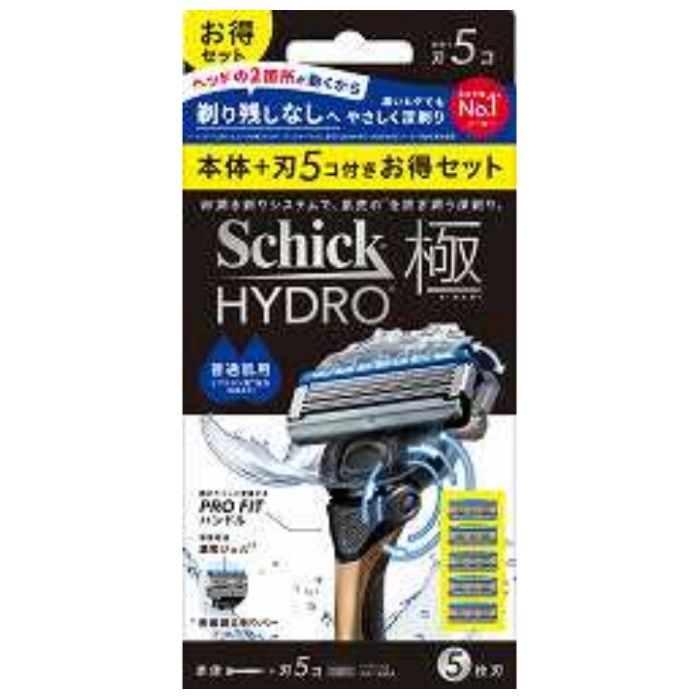 シック ハイドロ極 普通肌 コンボパック  本体+替刃5個