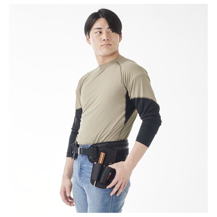 冷感消臭加工コンプレッション NAF228 カーキベージュ Lの説明画像2