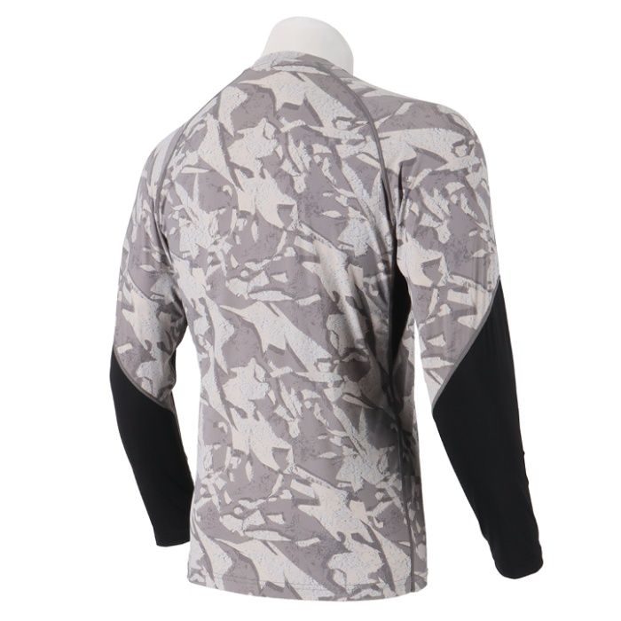 冷感消臭加工総柄コンプレッション NAF229 グレー総柄 3Lの説明画像2