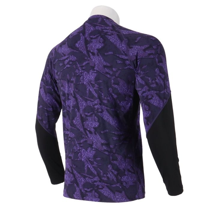 冷感消臭加工総柄コンプレッション NAF229 パープル総柄 Mの説明画像2