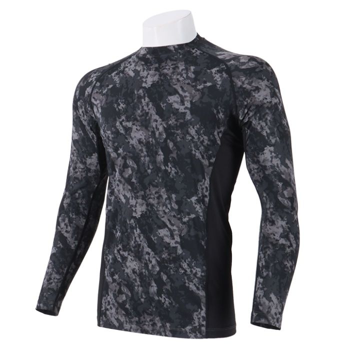 超冷感キシリトール総柄コンプレッション NAF231 チャコール総柄 3L