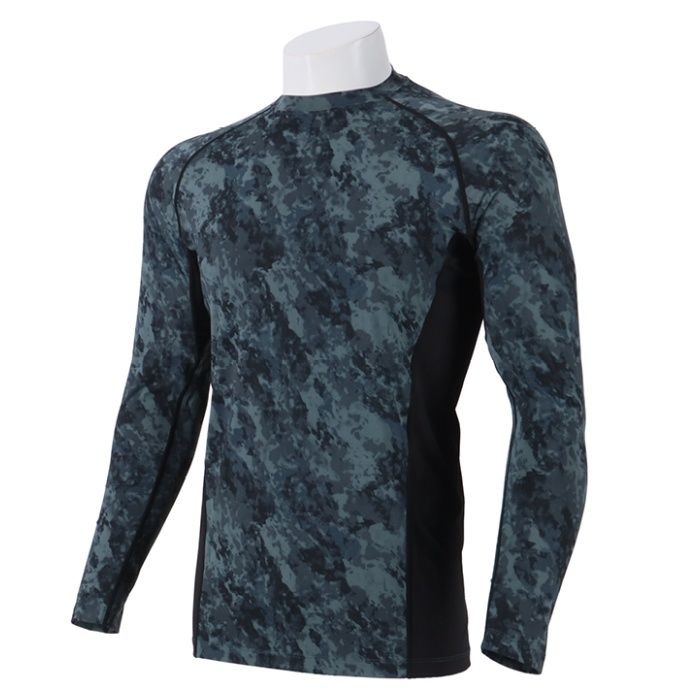 超冷感キシリトール総柄コンプレッション NAF231 ネイビー総柄 3L