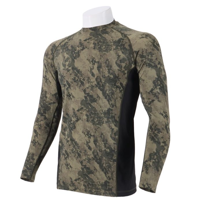 超冷感キシリトール総柄コンプレッション NAF231 カーキ総柄 3L