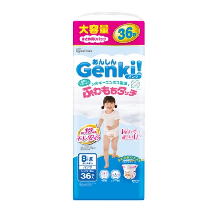 アイリスオーヤマ あんしん　Genki!ふわもちタッチ　Big大　36枚 GBP-BIGD36の説明画像2