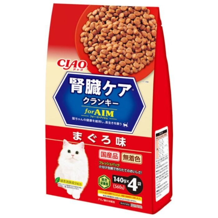 いなばペット CIAO腎臓ケアクランキー　まぐろ味 140g×4袋
