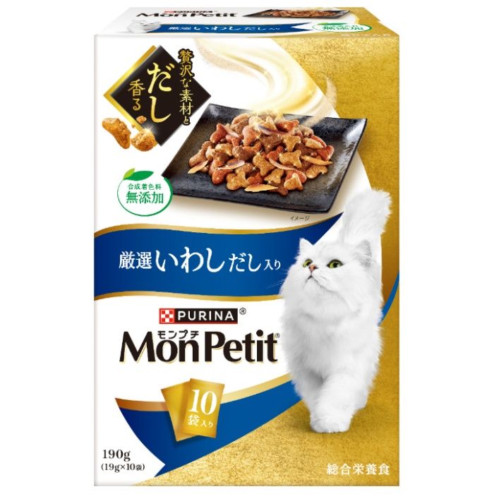 ネスレピュリナ モンプチドライボックス　厳選いわしだし入り 190g