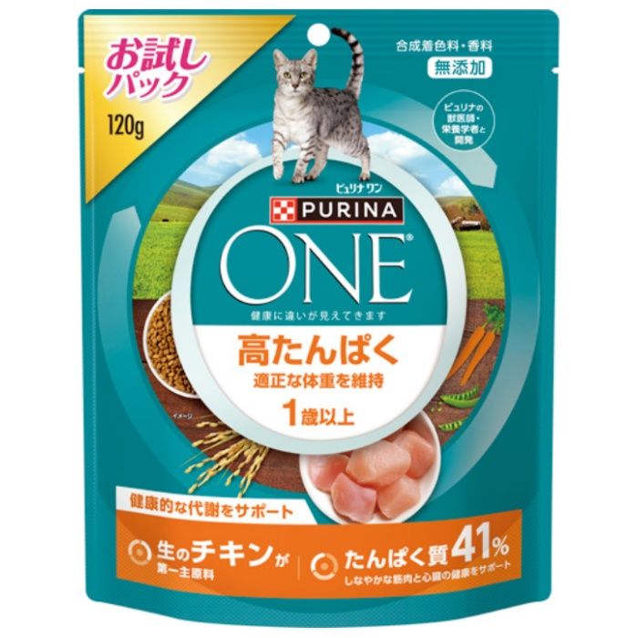 ネスレピュリナ ピュリナワンキャット　高たんぱく適正な体重を維持　チキン 120g