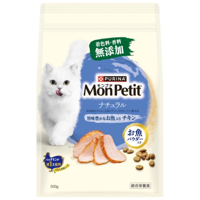 ネスレピュリナ モンプチバッグナチュラル　旨味豊かなお魚入りチキン 500g