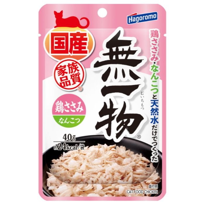 はごろもフーズ 無一物パウチ　鶏ささみ&なんこつ 40g