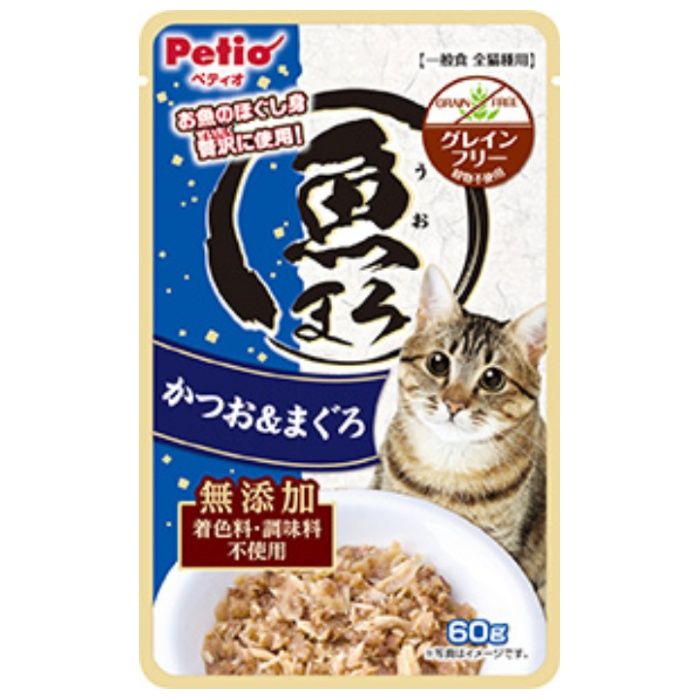 ペティオ 魚まろ　かつお&まぐろ 60g