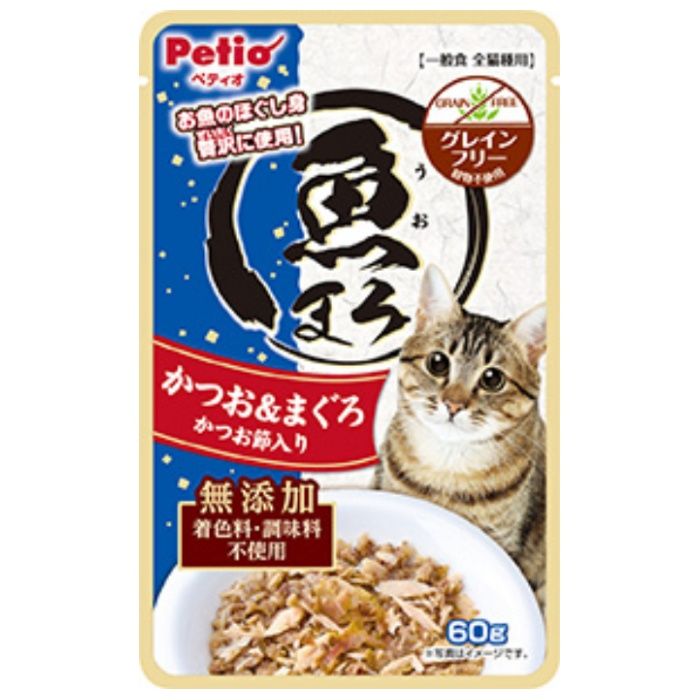 ペティオ 魚まろ　かつお&まぐろ　かつお節入り 60g