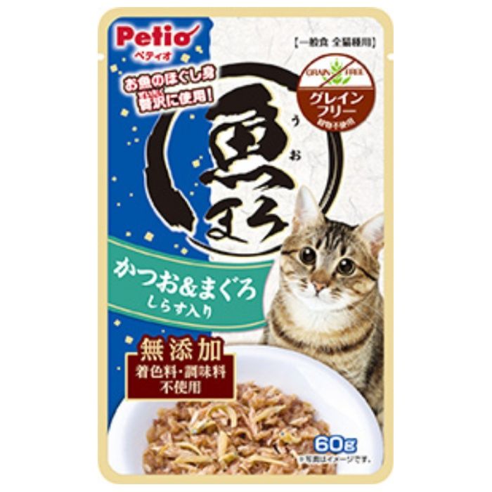 ペティオ 魚まろ　かつお&まぐろ　しらす入り 60g