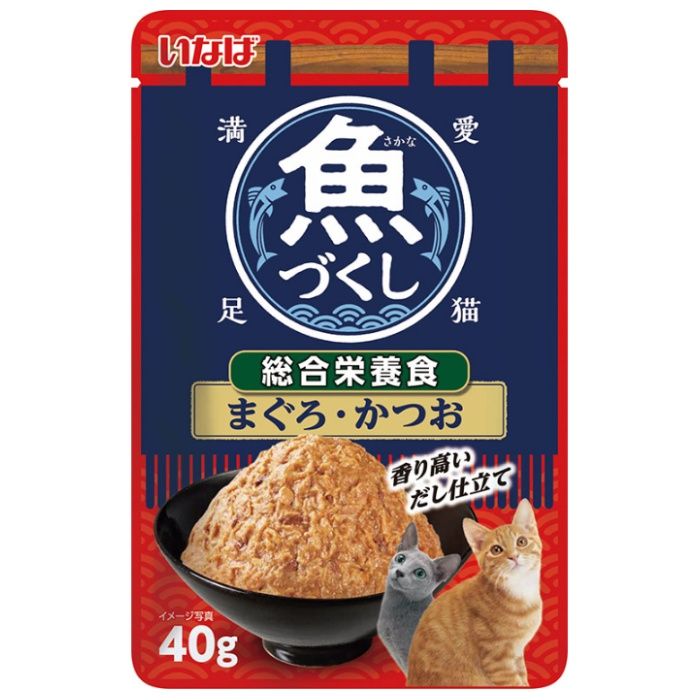 いなばペット 魚づくし総合栄養食　まぐろ・かつお 40g