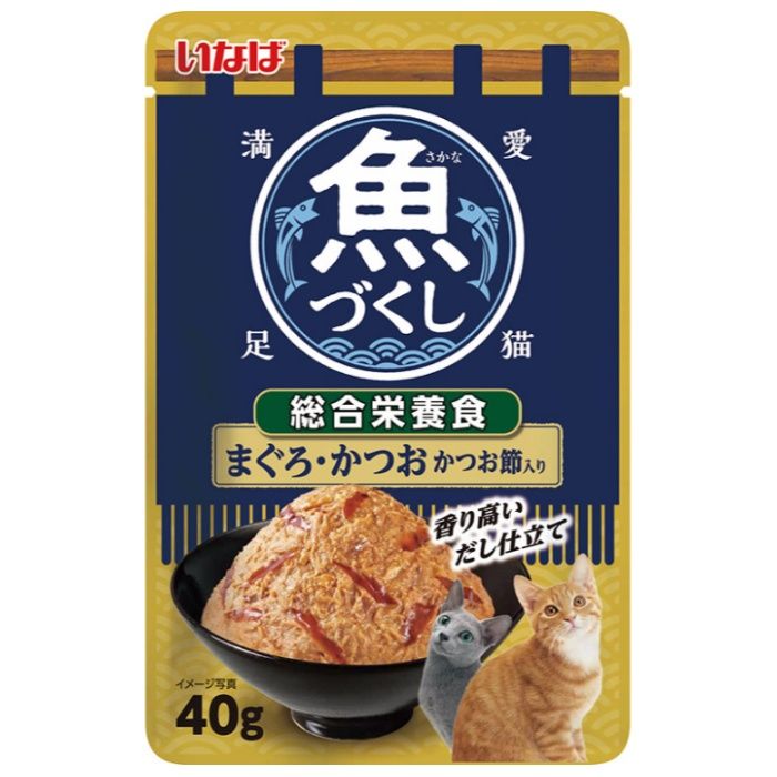 いなばペット 魚づくし総合栄養食　まぐろ・かつおかつお節入り 40g