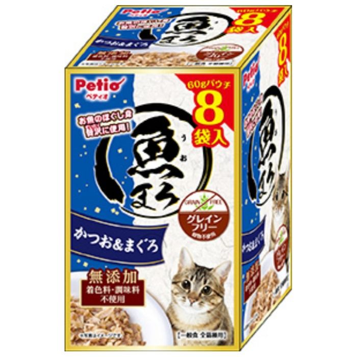 ペティオ 魚まろ　かつお&まぐろ 60g×8