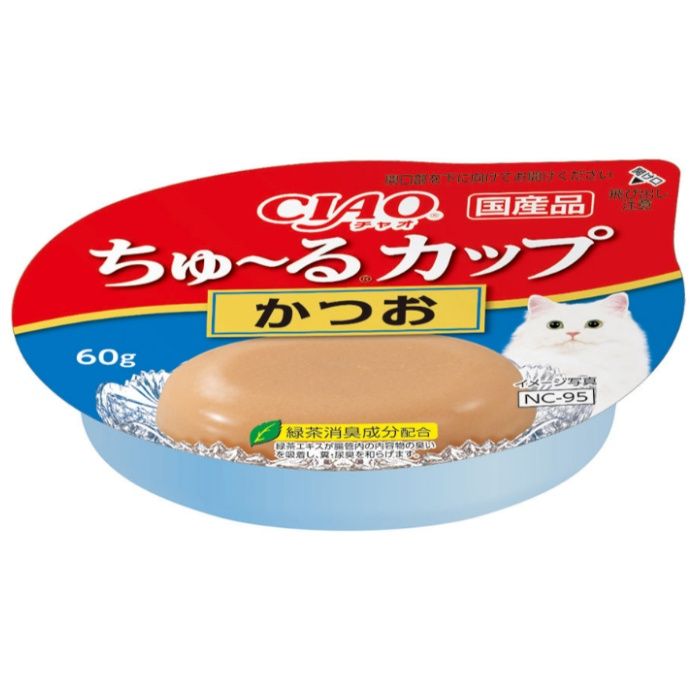 いなばペット ちゅーるカップ　かつお 60g