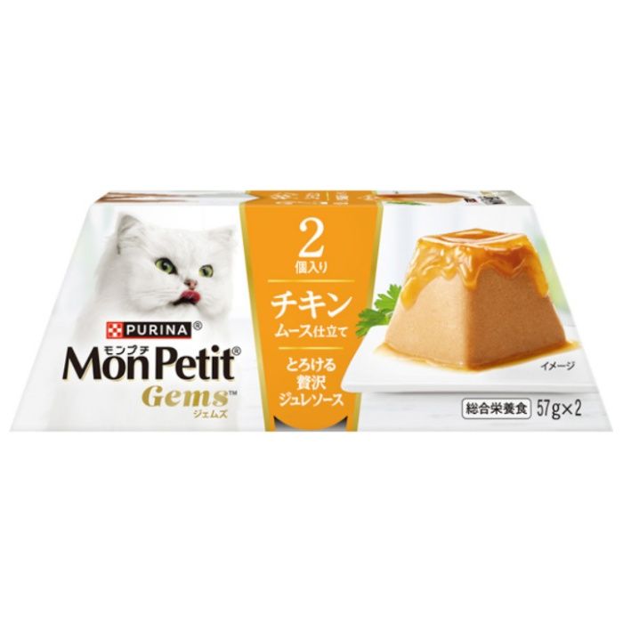 ネスレピュリナ モンプチジェムズ　チキンムース仕立て　とろける贅沢ジュレソース 114g