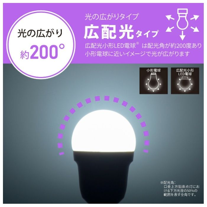 オーム電機 LED PS E17 60形 昼光色 LDA6D-G-E17 IS5Nの説明画像4