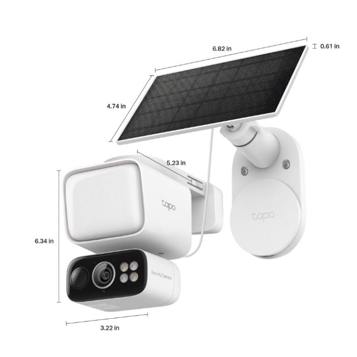 TP-Link ソーラー給電対応センサーライト付きパンチルトセキュリティカメラキット Tapo C615F KITの説明画像3