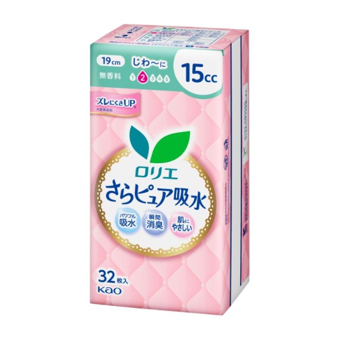 花王 ロリエさらピュア吸水　15CC 32枚