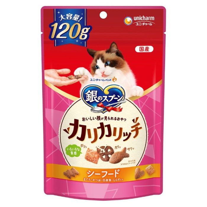 銀スプおいしい顔おやつカリカリシーフード 120g
