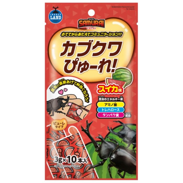 マルカン サムライフレッシュカブクワぴゅーれスイカ味 3gx10