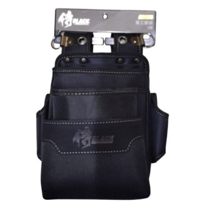 侍BLACK 電工腰袋3段 SRBX-N12の説明画像2