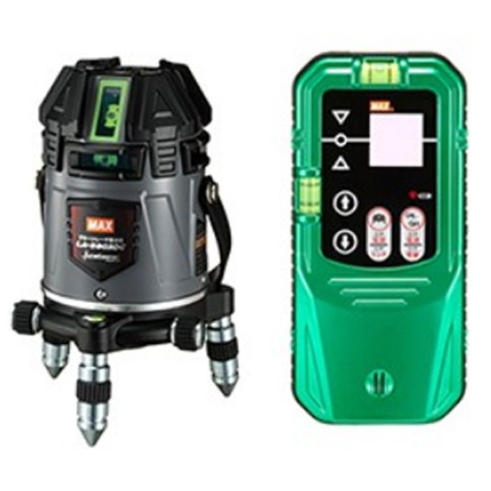 MAX 電子整準グリーンレーザ墨出器+受光器セット LA-S803DG-D