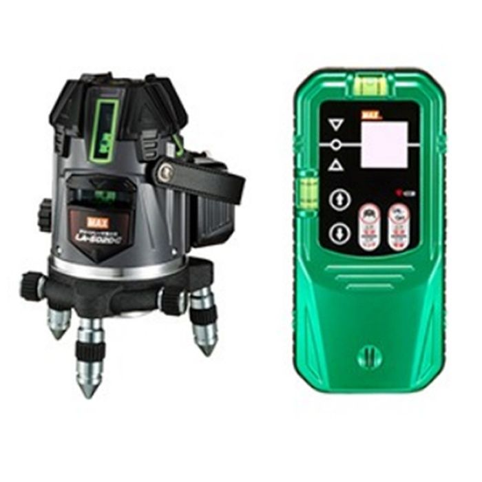 MAX グリーンレーザ墨出器+受光器セット LA-502DG-D