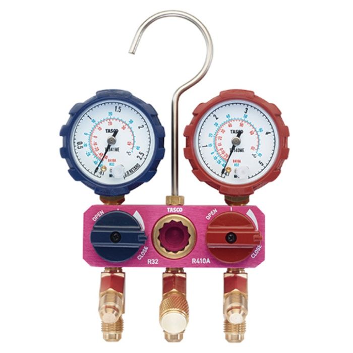 イチネンタスコ ミニボールバルブ式マニホールドキット TA122ME1の説明画像2