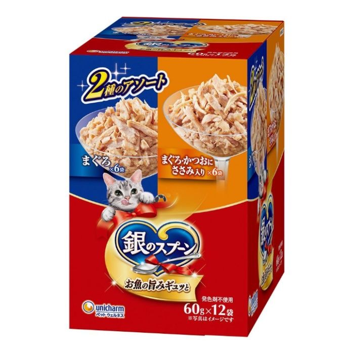 銀のスプーンPMまぐろかつおにささみ 60g×12