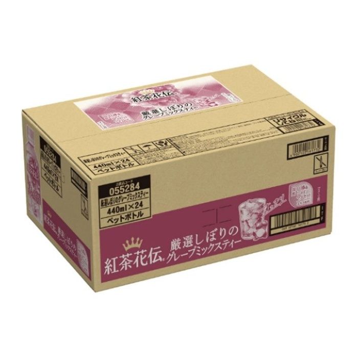 コカ・コーラ 紅茶花伝　厳選しぼりのグレープミックスティー 440ml×24