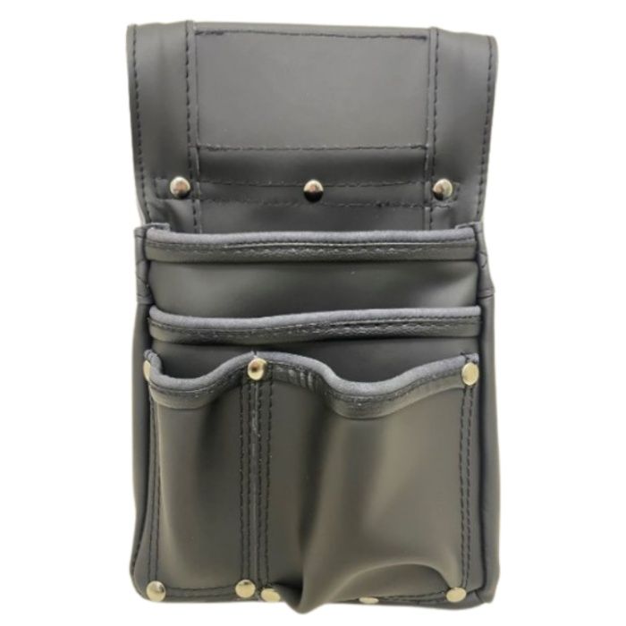 イトー BM 本革釘袋 黒 中 PK-918