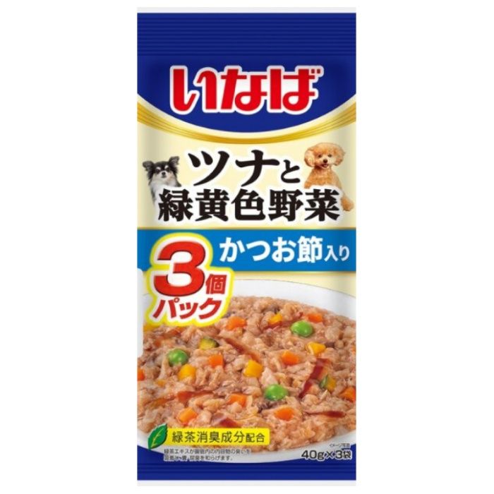 いなばペット ツナと緑黄色野菜　かつお節入り 60gx3