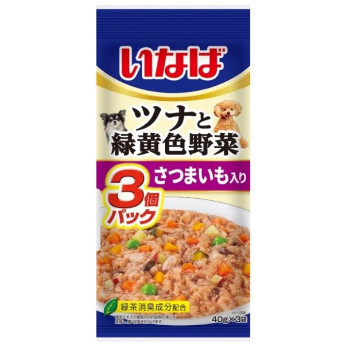 いなばペット ツナと緑黄色野菜　さつまいも入り 60gx3