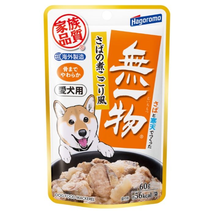 はごろもフーズ 愛犬用無一物パウチさばの煮こごり風 60g