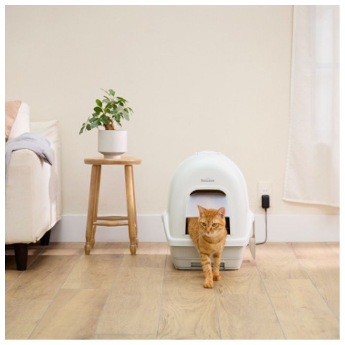 アイリスオーヤマ ラクリーン　炭脱臭ファン付き猫トイレ DFT-52の説明画像6