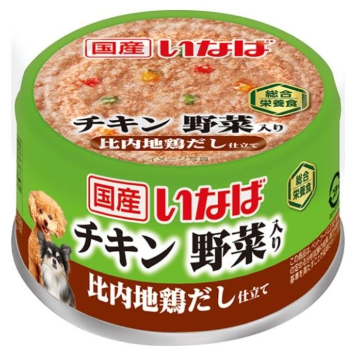 いなばペット 国産いなば　チキン野菜入り比内地鶏だし仕立て 85g