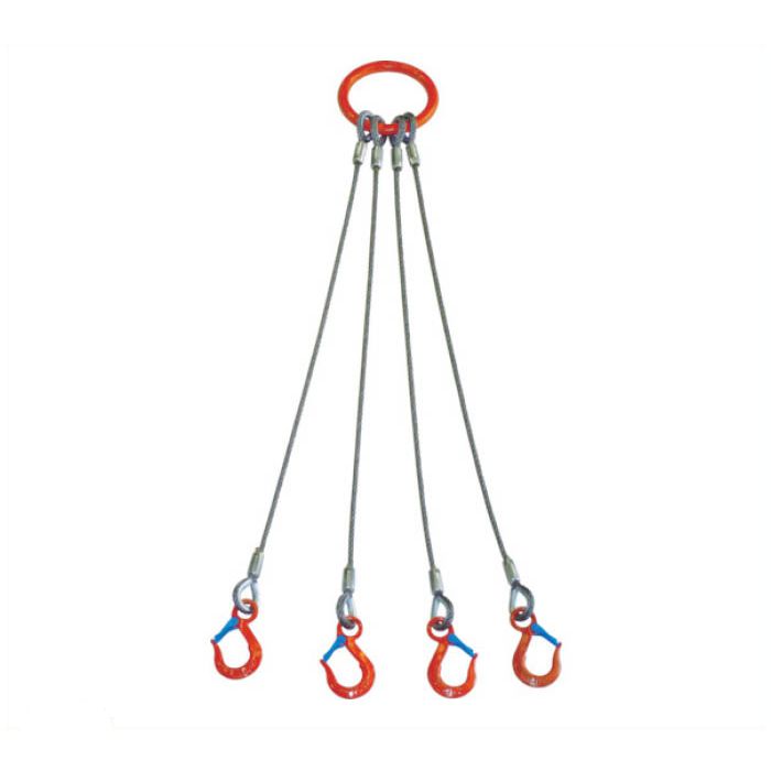 大洋 4本吊 ワイヤスリング 1.6t用×2mの通販｜ホームセンターナフコ【公式通販】