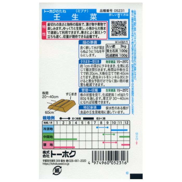 ヨウサイルイ 壬生菜の説明画像2