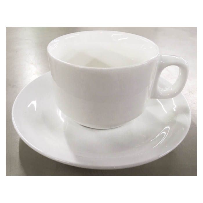 白い食器　カップ&ソーサ WH156 カップ8cm×H6.5cm