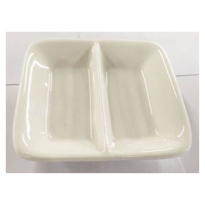 白い食器　仕切り皿 WH194 8cm×8cm×H2cm