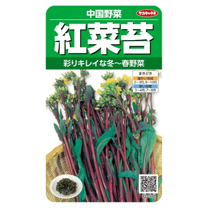 サカタのタネ 紅菜苔(こうさいたい) 中国野菜