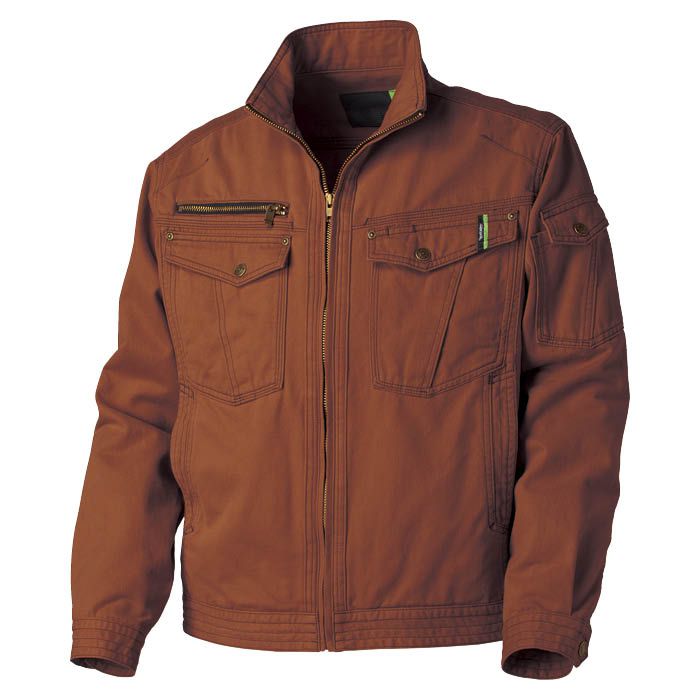 GRANCISCO ピーチチノ綿100%製品洗い ジャケット GC5000 ダークオレンジ L