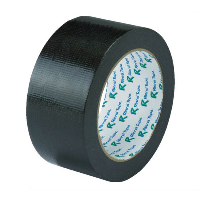 リンレイテープ　包装用PEワリフテープ　EF674　50×25　黒色